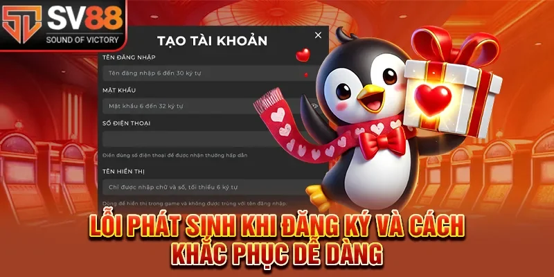 Lỗi phát sinh khi đăng ký và cách khắc phục dễ dàng